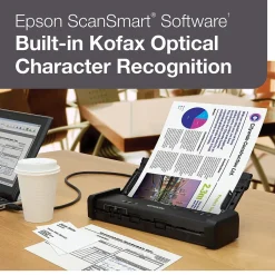 Portable Scanners<Epson ES-200 Duplex Mobile Color Document Scanner with Auto Document Feeder