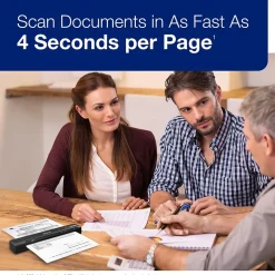 Portable Scanners<Epson ES-60W Wireless Compact Lightweight Sheetfed Mobile Color Document Scanner