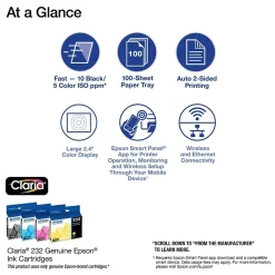 Color Printers<Epson Expression Home XP-4200 Wireless Color Inkjet Printer, All-In-One, Print, Scan, Copy (9472525)