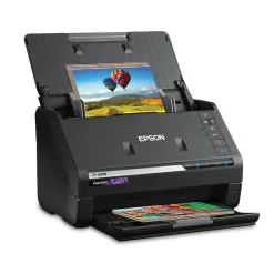 Portable Scanners<Epson FastFoto FF-680W High-Speed Wireless Desktop Photo Scanner (B11B237201)