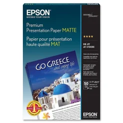 Best Matte Presentation Paper, 11.7" x 16.54", 50 Sheets/Pack (S041260) Photo Paper