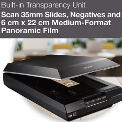 Portable Scanners<Epson Perfection V600 Flatbed Color Photo, Film and Slides Scanner