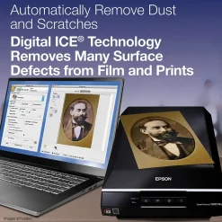 Portable Scanners<Epson Perfection V600 Flatbed Color Photo, Film and Slides Scanner