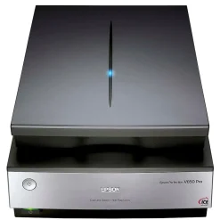 Desktop Scanners<Epson Perfection V850 Pro B11B224201 Flatbed Scanner, Gray/Silver