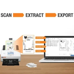 Portable Scanners<Epson RapidReceipt RR-600W Wireless Duplex Receipt Scanner, White/Black (B11B258202)