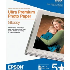 Online Ultra Premium Glossy Photo Paper, 8.5" x 11", 25 Sheets/Pack (S042182) Photo Paper