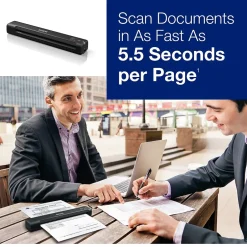 Portable Scanners<Epson WorkForce ES-50 Portable Document Scanner, Black (B11B252201)