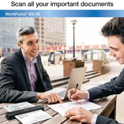Portable Scanners<Epson WorkForce ES-50 Portable Document Scanner, Black (B11B252201)