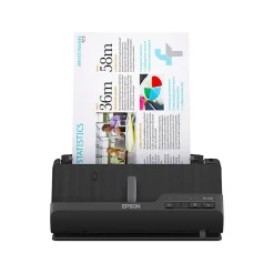 Portable Scanners<Epson WorkForce ES-C220 Duplex Sheetfed Scanner, Black (B11B272202)