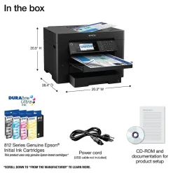 Color Printers<Epson WorkForce Pro 7840 Wireless Color Inkjet Printer, All-In-One, Print, Scan, Copy, Fax (9472531)