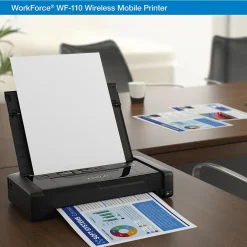 Instant Photo Printers<Epson WorkForce WF-110 Wireless Color Inkjet Printer, Single-Function, Print (9472520)