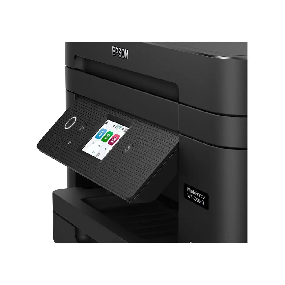 Color Printers<Epson WorkForce WF-2960 Wireless Color Inkjet Printer, All-In-One, Print, Scan, Copy, Fax (9472538)