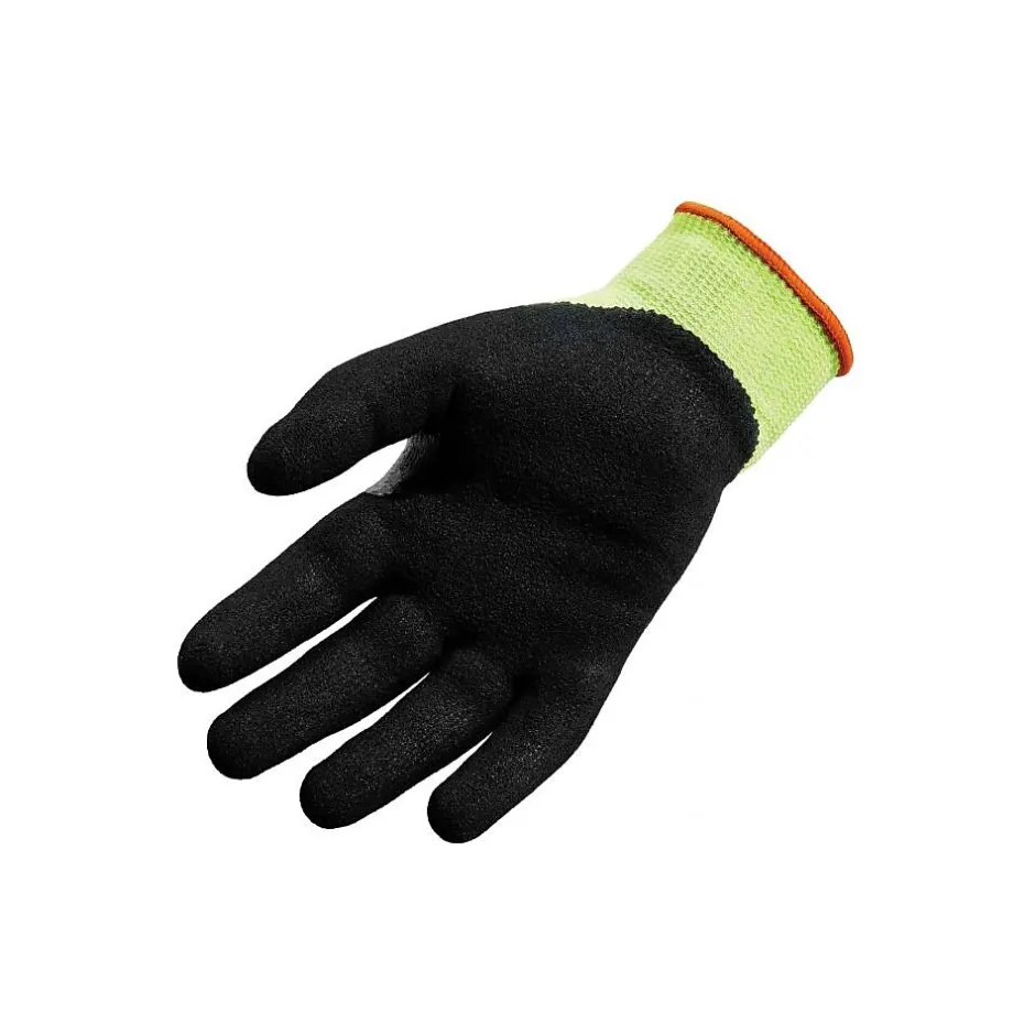 Work Gloves<Ergodyne ProFlex 7041 Hi-Vis Nitrile-Coated Cut-Resistant Gloves, ANSI A4, Wet Grip, Lime, XXL, 12 Pairs (17816)
