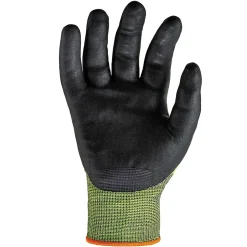 Work Gloves<Ergodyne ProFlex 7022 Hi-Vis Nitrile Coated Cut-Resistant Gloves, ANSI A2, Dry Grip, Lime, XL, 144 Pairs (17875)