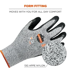 Work Gloves<Ergodyne ProFlex 7031 Nitrile Coated Cut-Resistant Gloves, Large, A3 Cut Level, Gray, 144 Pairs (17884)