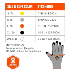 Work Gloves<Ergodyne ProFlex 7031 Nitrile Coated Cut-Resistant Gloves, Large, A3 Cut Level, Gray, 144 Pairs (17884)