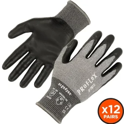 Work Gloves<Ergodyne ProFlex 7072 Nitrile Coated Cut-Resistant Gloves, ANSI A7, Gray, XL, 12 Pair (10305)