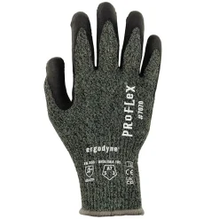 Work Gloves<Ergodyne ProFlex 7070 Nitrile Coated Cut-Resistant Gloves, ANSI A7, Heat Resistant, Green, XXL, 12 Pair (18036)