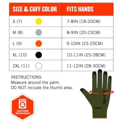 Work Gloves<Ergodyne ProFlex 7042 Nitrile Coated Cut-Resistant Gloves, ANSI A4, Heat Resistant, Green, Medium, 12 Pair (10333)