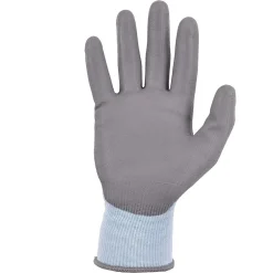 Work Gloves<Ergodyne ProFlex 7025 PU Coated Cut-Resistant Gloves, ANSI A2, Blue, XL, 1 Pair (10435)