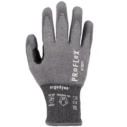 Work Gloves<Ergodyne ProFlex 7071 PU Coated Cut-Resistant Gloves, ANSI A7, Gray, XXL, 1 Pair (18076)