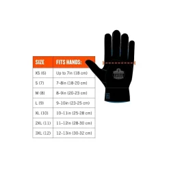 Work Gloves<Ergodyne ProFlex 7401 Winter Work Gloves, Fleece Lined, Latex Coated Palm, 13 Gauge, A5 Cut Level, Orange, XL, 12/Pack