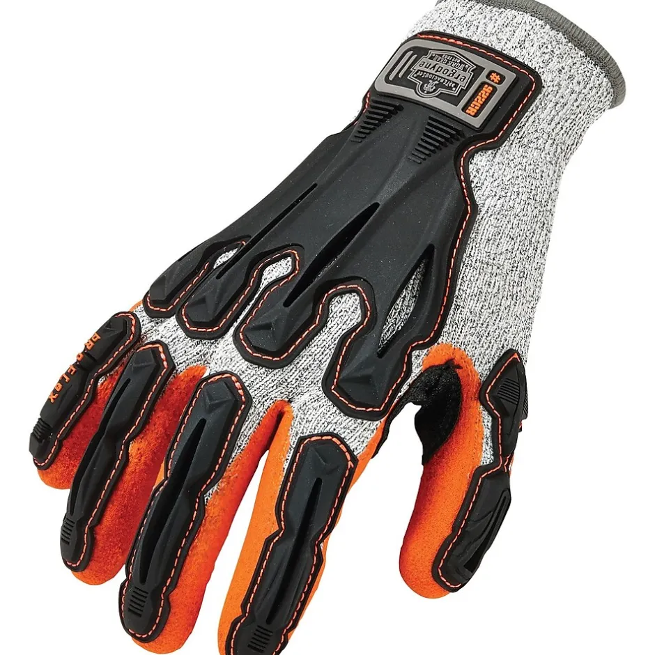 Work Gloves<Ergodyne Proflex 922CR Nitrile Coated Cut Protection Nylon-spandex Gloves, Large, 13 Gauge, Multicolor, 2 Gloves/Box (17094)