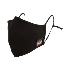 Masks<Ergodyne Skullerz Reusable Cloth Contoured Face Cover Mask, Extra Large, Black, 3/Pack (48802)