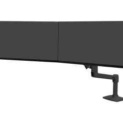 Ergotron LX Adjustable Dual Direct Arm Mounting Arm, 25" Screen Support, Matte Black (45489224)* Ergonomic Monitor & Laptop Stands