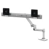 Ergotron LX Adjustable Dual Direct Arm Desk Mount, 25" Screen Support, White (45-489-216)* Ergonomic Monitor & Laptop Stands