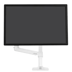 Ergotron LX Desk Adjustable Single Arm Tall Pole with 2-Piece Clamp, 34" Screen Support, White (45-537-216)* Ergonomic Monitor & Laptop Stands