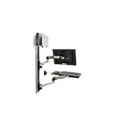 Ergotron LX Wall Mount System Polished Aluminum/Black (45-247-026)* Monitor Mounts & Stands