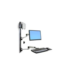 Ergotron LX Wall Mount System Polished Aluminum/Black (45-247-026)* Monitor Mounts & Stands
