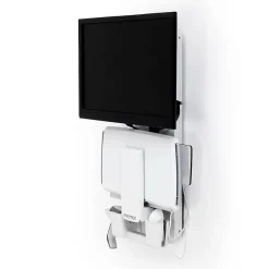 Ergotron StyleView Sit-Stand Adjustable Single Arm Vertical Lift, Patient Room Mount, 24" Screen Support, White (61-080-062)* Monitor Mounts & Stands