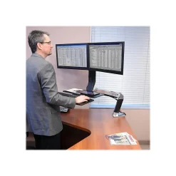 Ergotron WorkFit-A Dual Monitor Stand, Up to 24