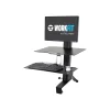 Clearance WorkFit-S Single HD Workstation with Worksurface Adjustable Converter, Aluminum/Plastic/Steel (33-351-200) Standing Desks
