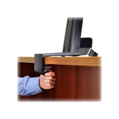 Clearance WorkFit-S Single HD Workstation with Worksurface Adjustable Converter, Aluminum/Plastic/Steel (33-351-200) Standing Desks