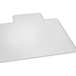 Clearance Crystal Pane Carpet Chair Mat with Lip, 45" x 53'', Medium-Pile, Clear (ESR-122271) Chair Mats