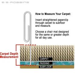 Outlet EverLife Carpet Chair Mat, 46