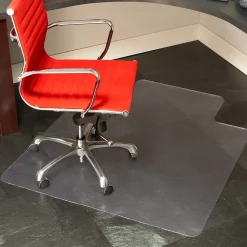 Discount EverLife Hard Floor Chair Mat with Lip, 45" x 53'', Clear (132123) Chair Mats