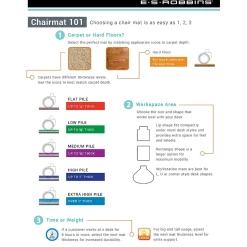 Sale Natural Origins Carpet Chair Mat, 46