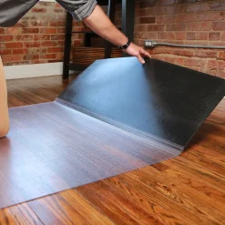 Best E.S. Robbins Sit or Stand Mat Hard Floor Chair Mat, 45" x 53'', Clear (ESR184603) Chair Mats