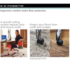 Best E.S. Robbins Sit or Stand Mat Hard Floor Chair Mat, 45