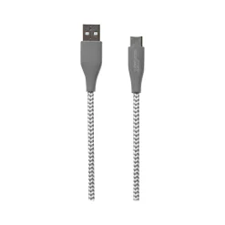 Usb Cables<ESI Wireless Gear 6' USB-A to USB-C Cable, Male to Male, White/Gray (BL1779)