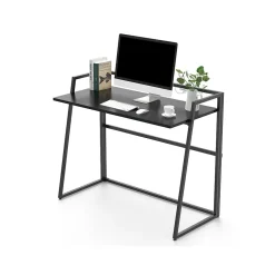 Hot Ergonomic 33"W Computer Desk, Black (CD002) Computer Desks