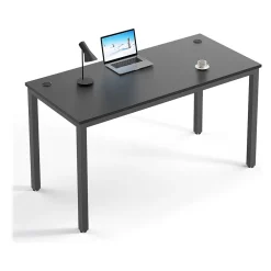 Ergonomic 55"W Computer Desk, Black (CD008) Computer Desks