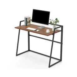 Best Ergonomic 41"W Computer Desk, Cherry (CD004) Office Desks
