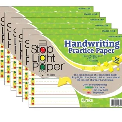 Discount Stop Light Paper, 8.5" x 11" Practice Writing Paper, 50 Sheets, Pack of 6 (EU-805106-6) Classroom Paper