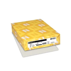 Outlet 90 lb. Index Paper, 8.5" x 11", Gray, 250 Sheets/Pack (49191) Card Stock