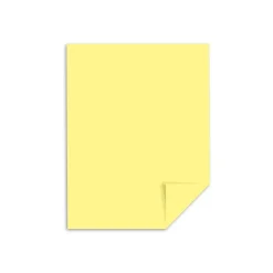Online Index 90 lb. Paper, 8.5" x 11", Canary Yellow, Pack (49141) Card Stock